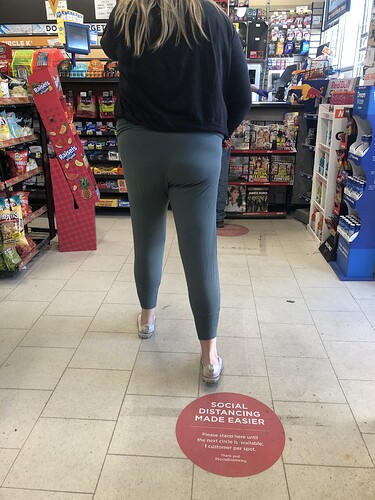 Blonde PAWG At Circle K Spandex