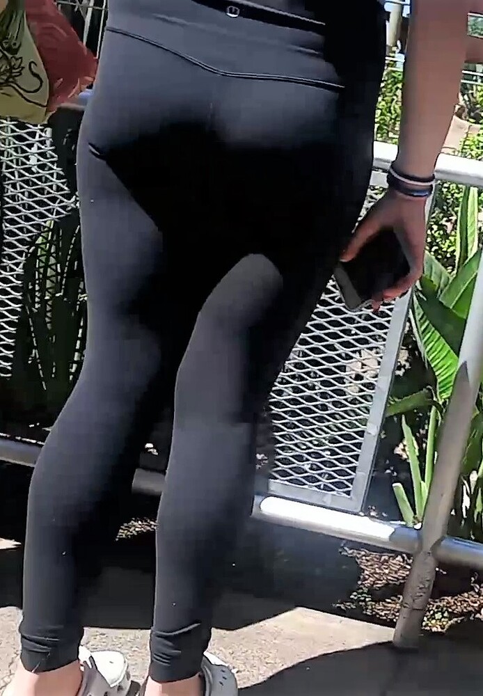 Tight Leggings And Small Shorts at Amusement Park Spandex, Leggings