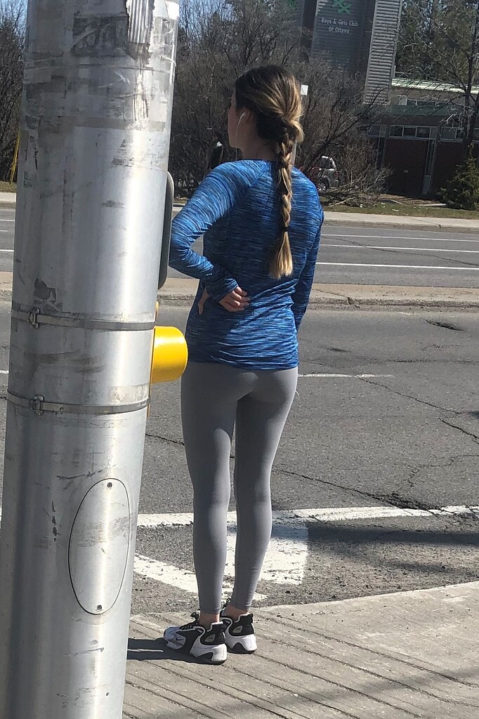 Runner Girl Cute Little Ass Spandex Leggings Yoga