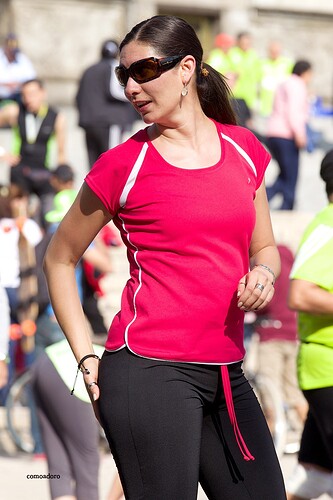 Brunette Wide Hips Pink Bike - comoadoro (24)