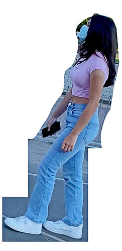 pink top & jeans 1