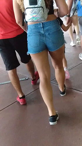 Tight Ass in Jean Shorts 2 a