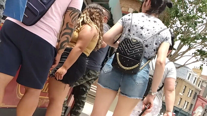 Tight Ass in Jean Shorts Close Up c