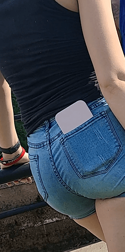 bubble butt teen in tighest jean shorts (26)