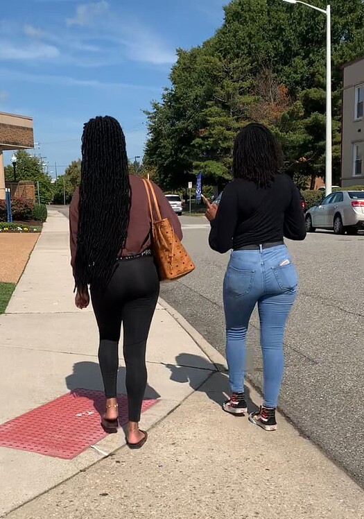 Haitian booty in jeans and her friend in leggings - Tight Jeans - Forum