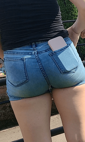 bubble butt teen in tighest jean shorts (28)