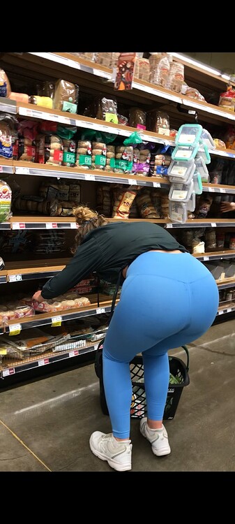 Curly Hair Pawg Left Me No Choice Light Blue Leggings Spandex