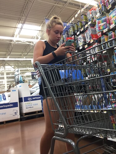 Cute college girls shopping for supplies! - Short Shorts & Volleyball ...