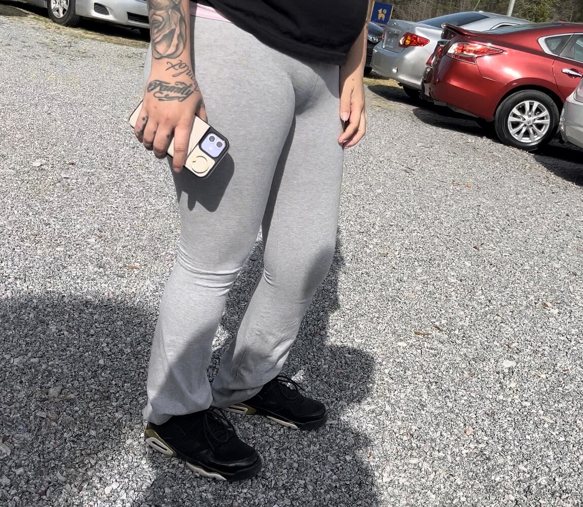Thick ghetto latina in skin tight flares - Spandex, Leggings & Yoga