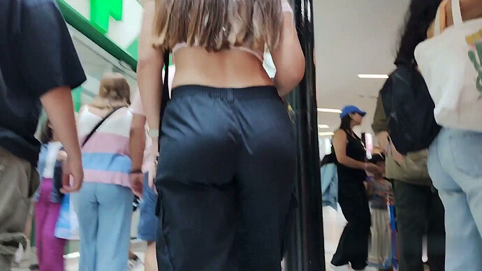 Sexy girl with a bubble butt, in the mall (OC)3