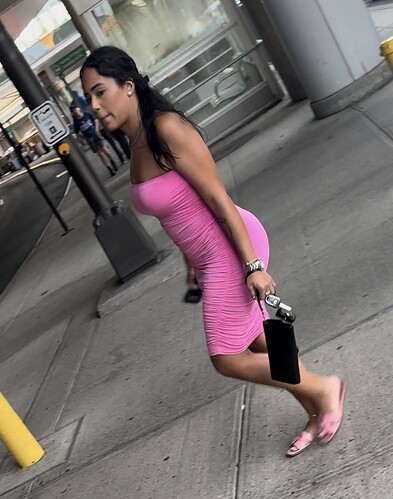 Big booty Latina in a see thru dress with thong🍑 (OC, GIFs , VTL) - ass