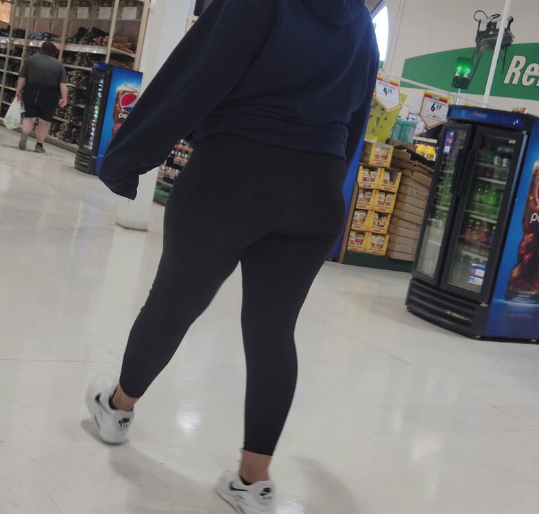 Shy and Thick Hottie in Leggings at Menards - Spandex, Leggings & Yoga ...