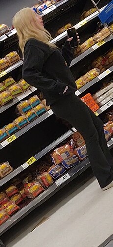 Sexy Cutie With A Plump Ass Doing Some Embarrassing Dance Moves In The Grocery Store Spandex