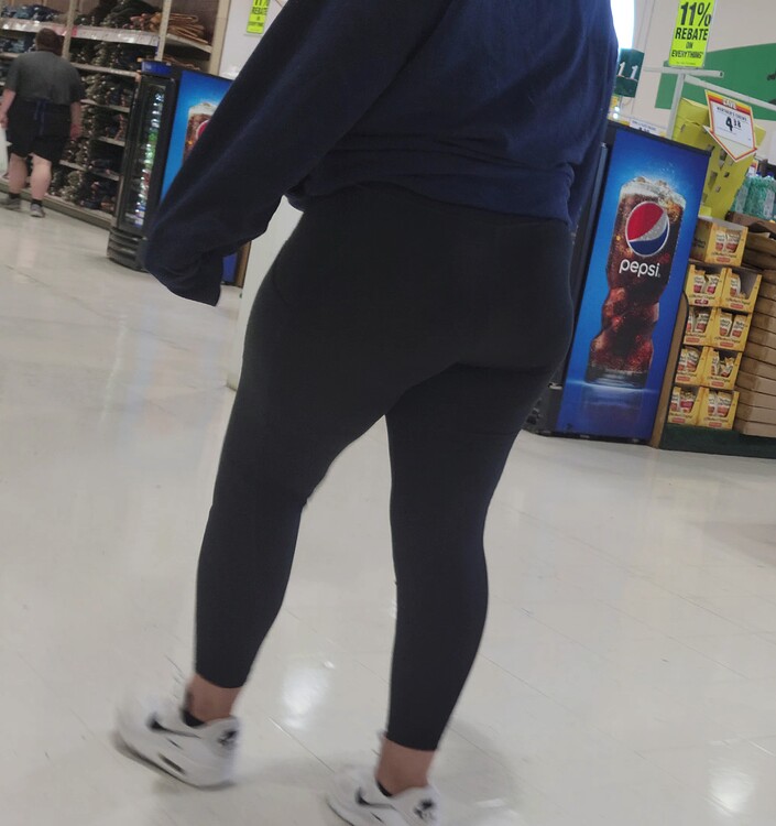 Shy and Thick Hottie in Leggings at Menards - Spandex, Leggings & Yoga ...