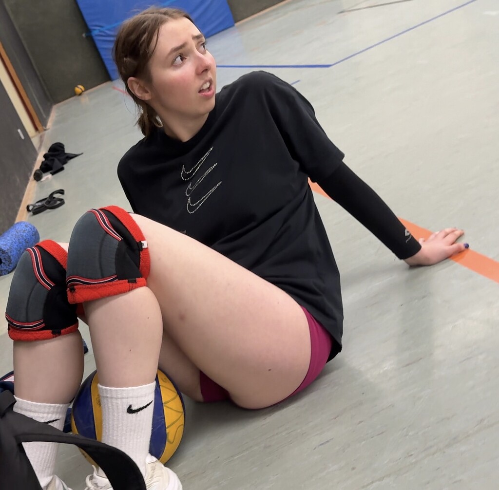 Wow highs chool gym shot of an under leveled child. 