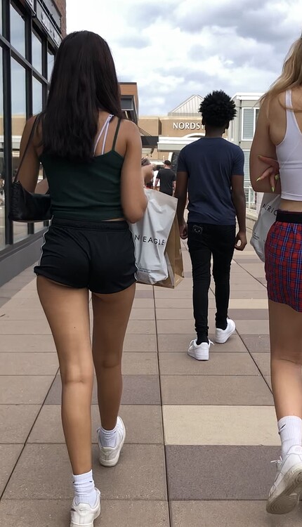 First Post One Of My Favorites Sexy College Girl Out Shopping In Tight Short Shorts Oc 