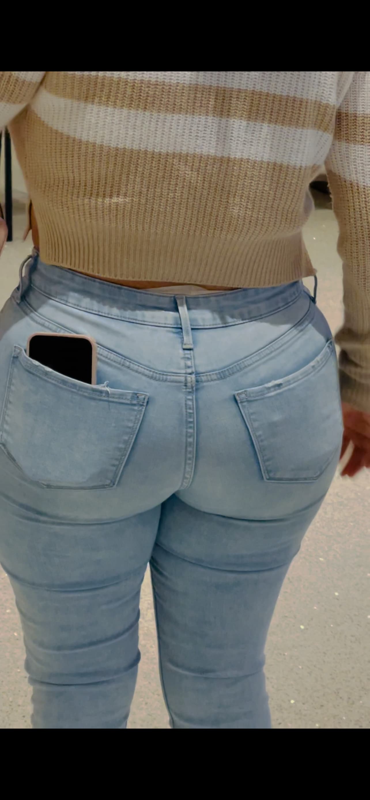 Stupid Thick Latina Teen in Jeans + Panty Spillage from Behind - Forum