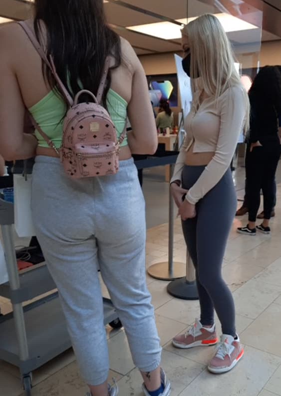 Blonde Mall Slut in Grey Lulus - Spandex, Leggings & Yoga Pants