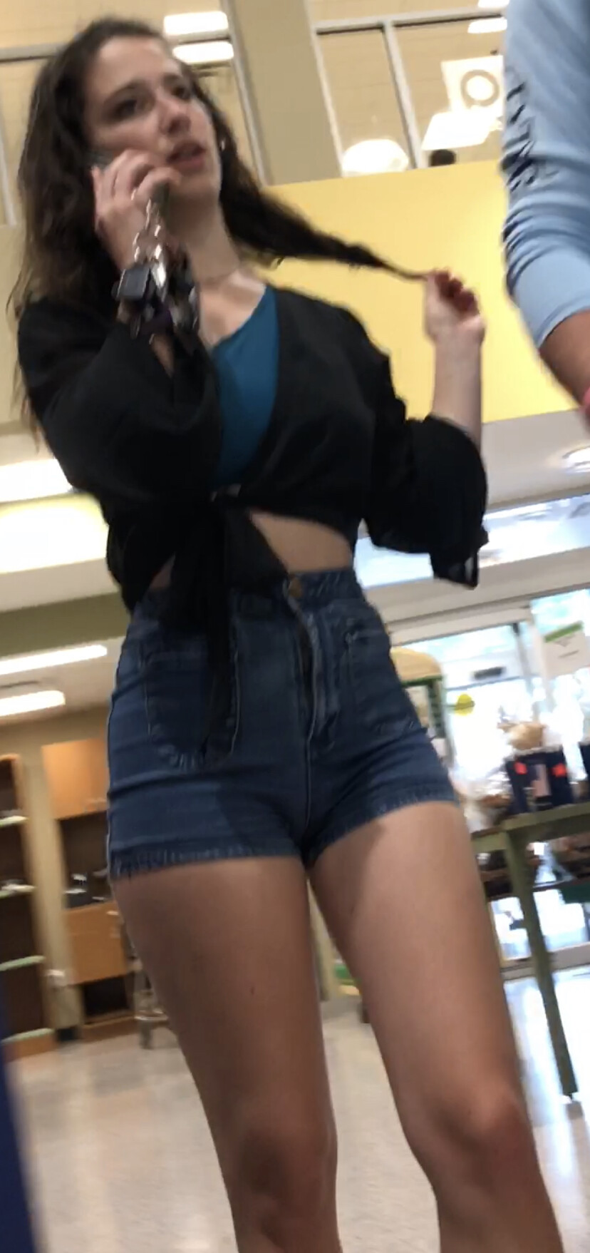 Tight Jean Shorts Going Shopping With Her Bf Short Shorts And Volleyball Forum 6746