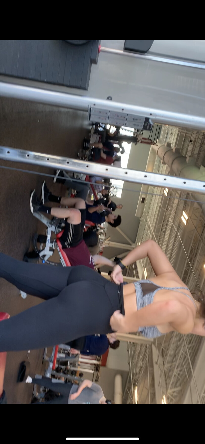 Gym college ass in see through leggings, OC - Forum