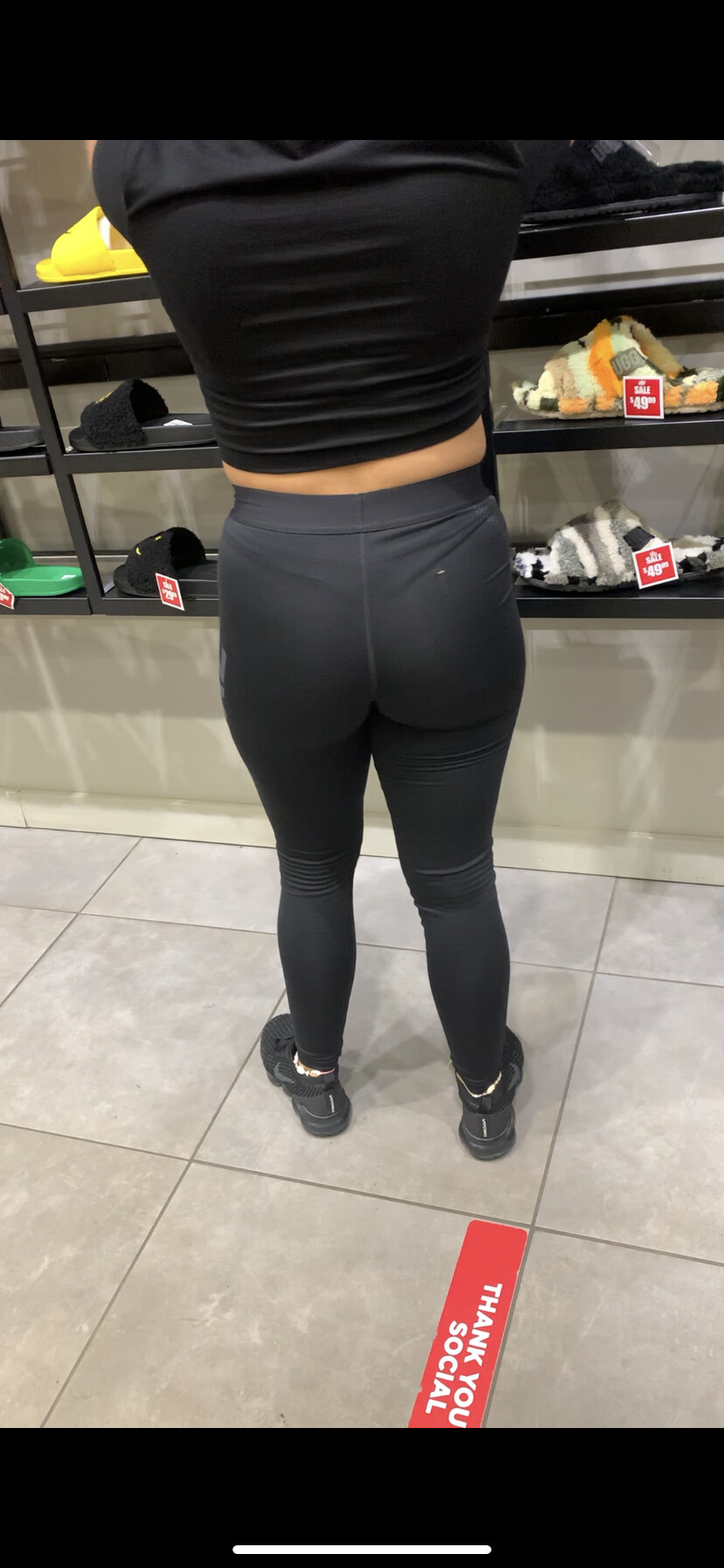 Mall Trip Pt 2, see through Nike, nipples out, teen ass - Spandex