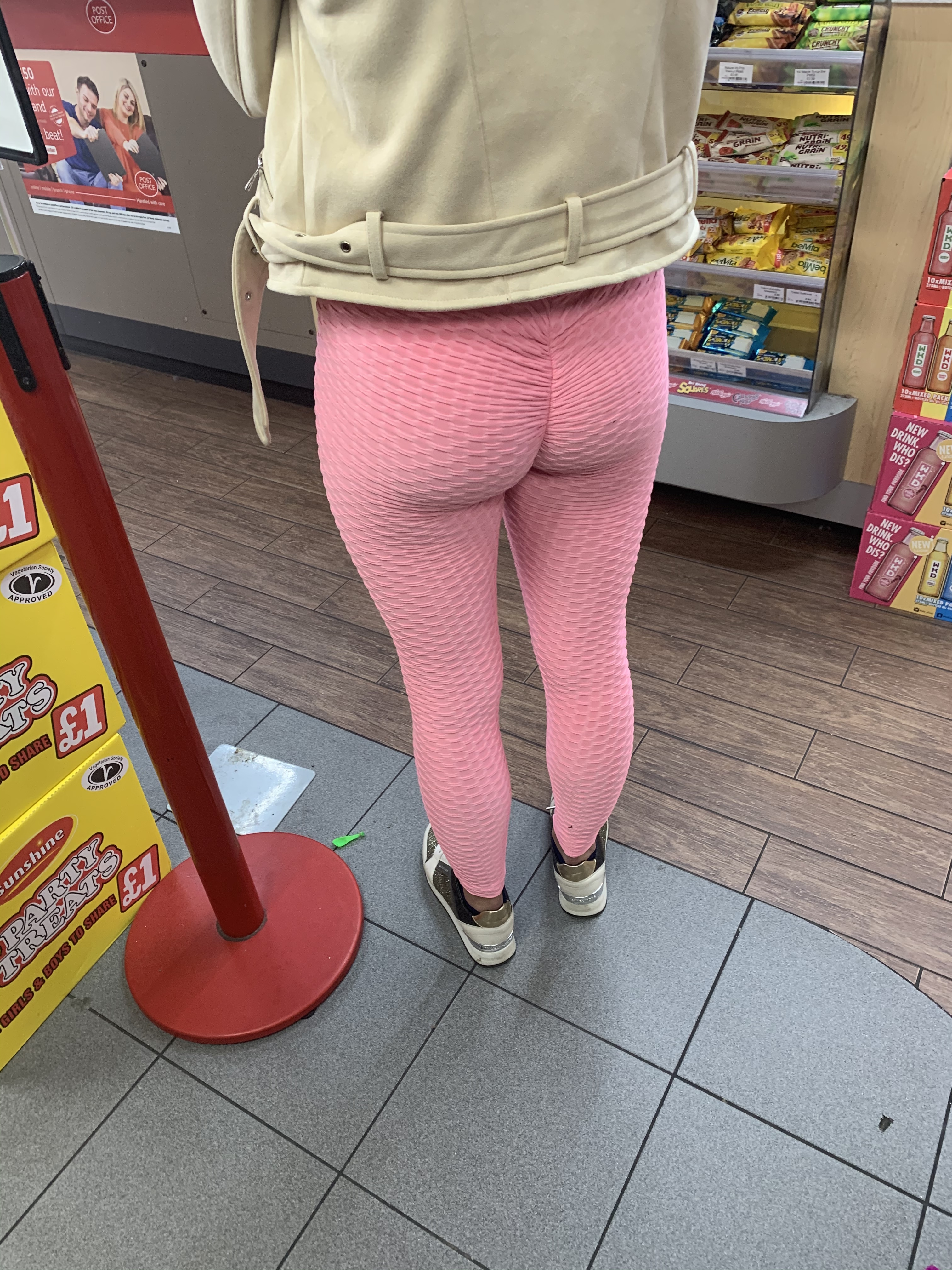 Pink Spandex Teen Spandex Leggings