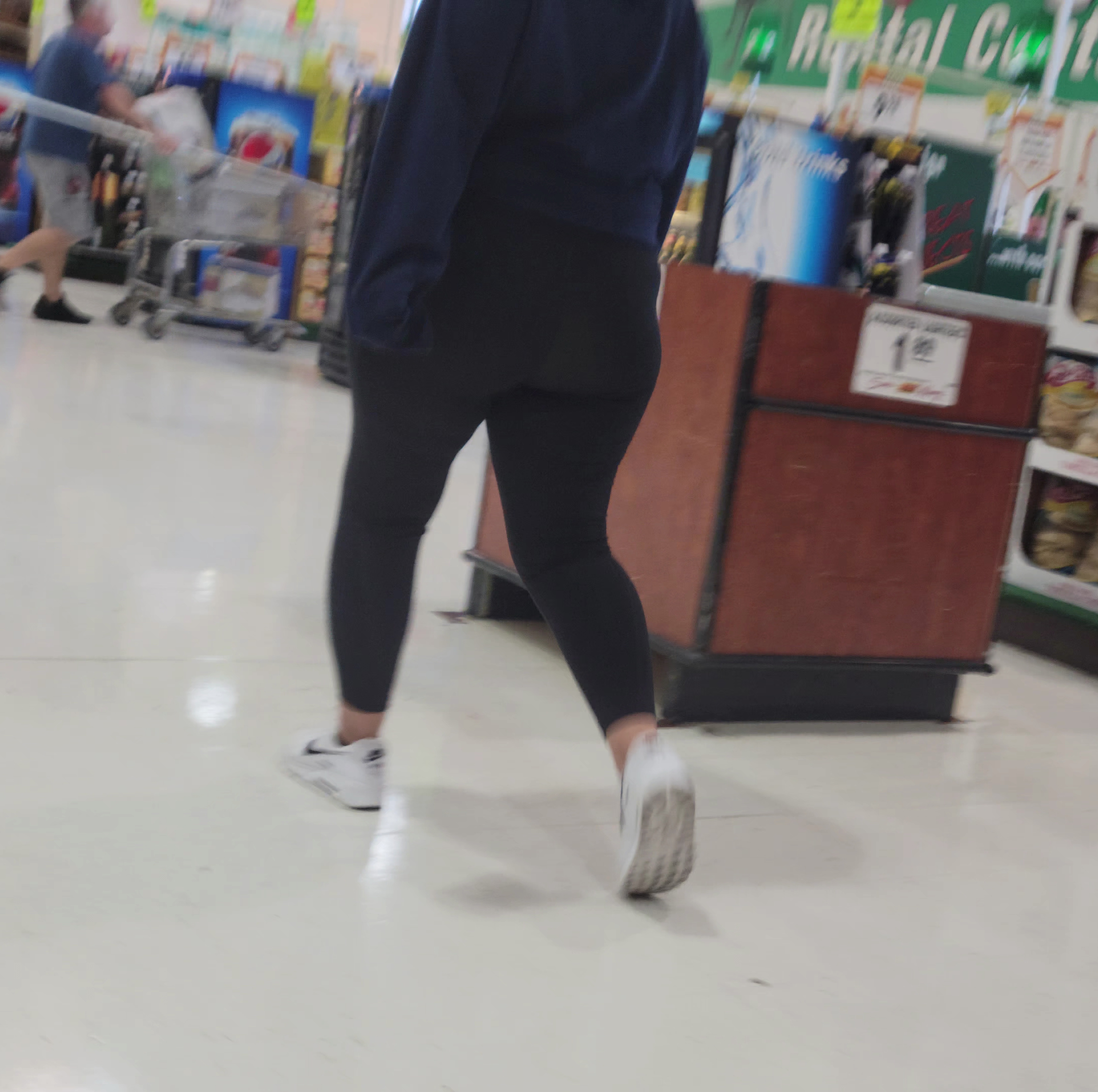 Shy and Thick Hottie in Leggings at Menards Spandex, Leggings & Yoga