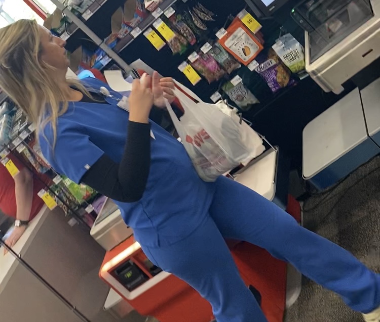 Slim blonde nurse in CVS Spandex, Leggings & Yoga Pants Forum
