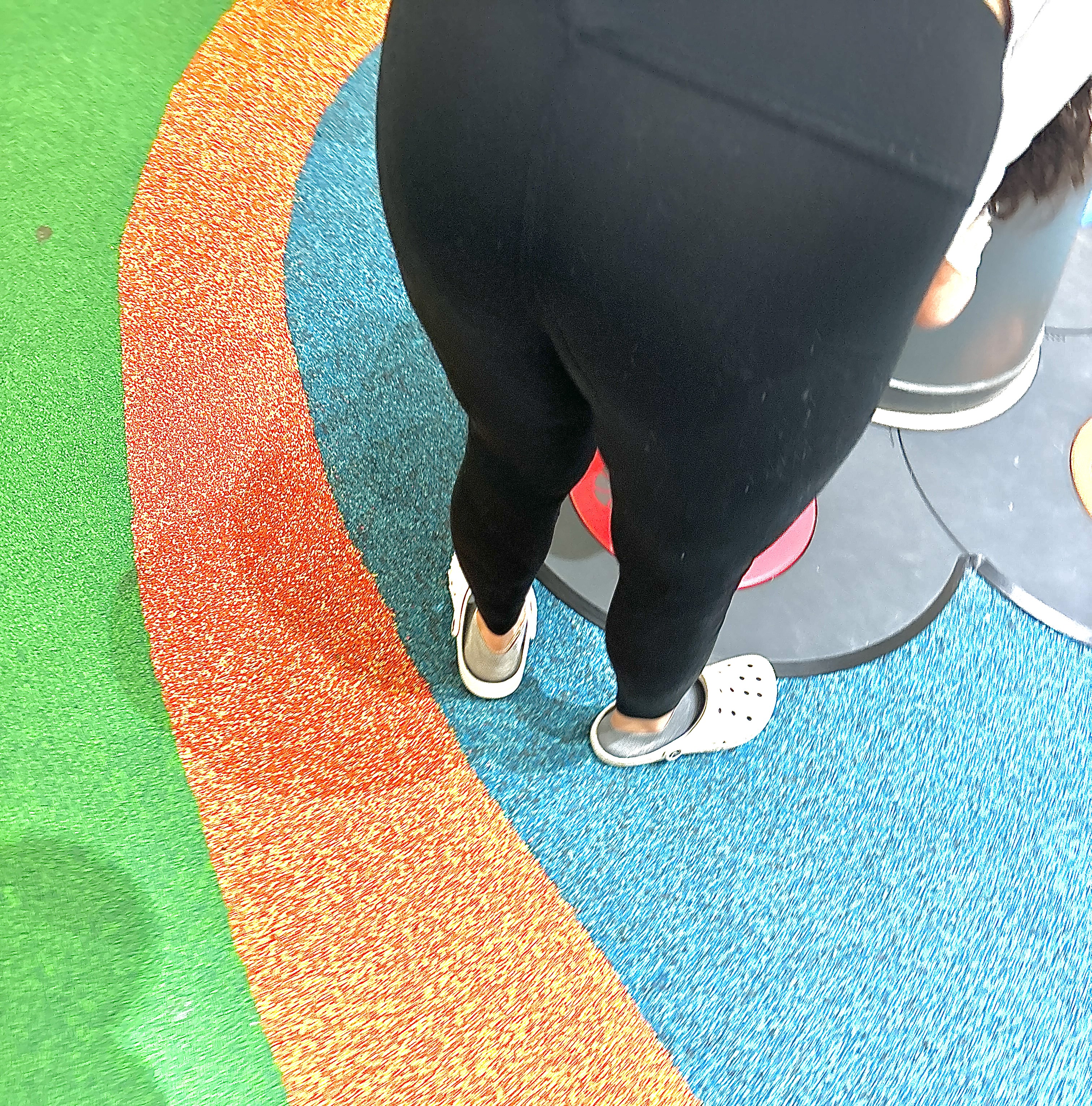 Big booty light skin PT:2 VPL THONG SLIP.