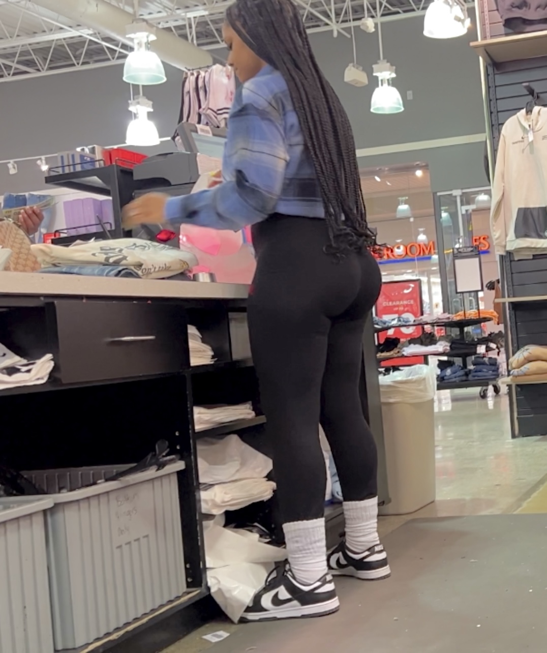 Black Leggings Ass