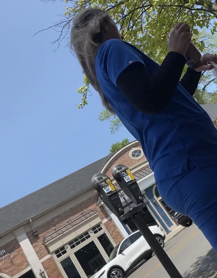 Slim blonde nurse in CVS Spandex, Leggings & Yoga Pants Forum