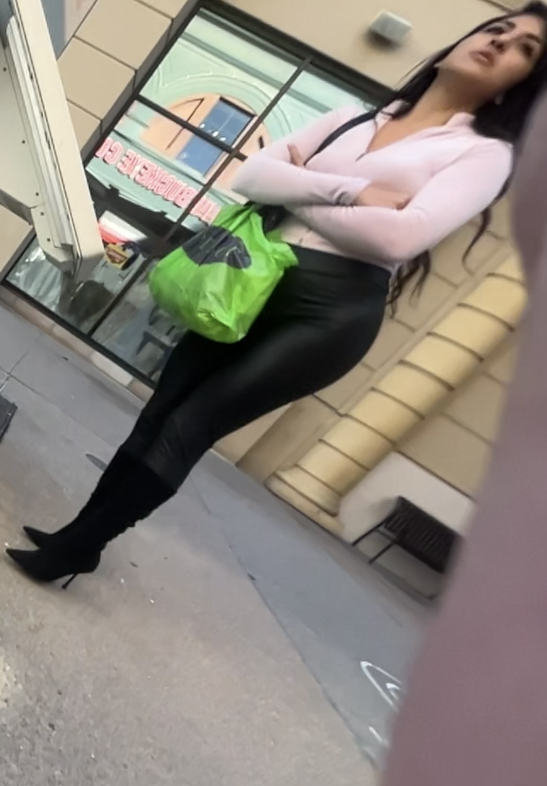 Slut wearing super tight leather leggings to show off her perfect ass  shopping - Spandex, Leggings & Yoga Pants - Forum