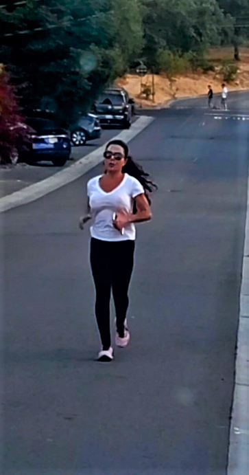MILF with bouncing see through tits out for a jog P.2 (Basically