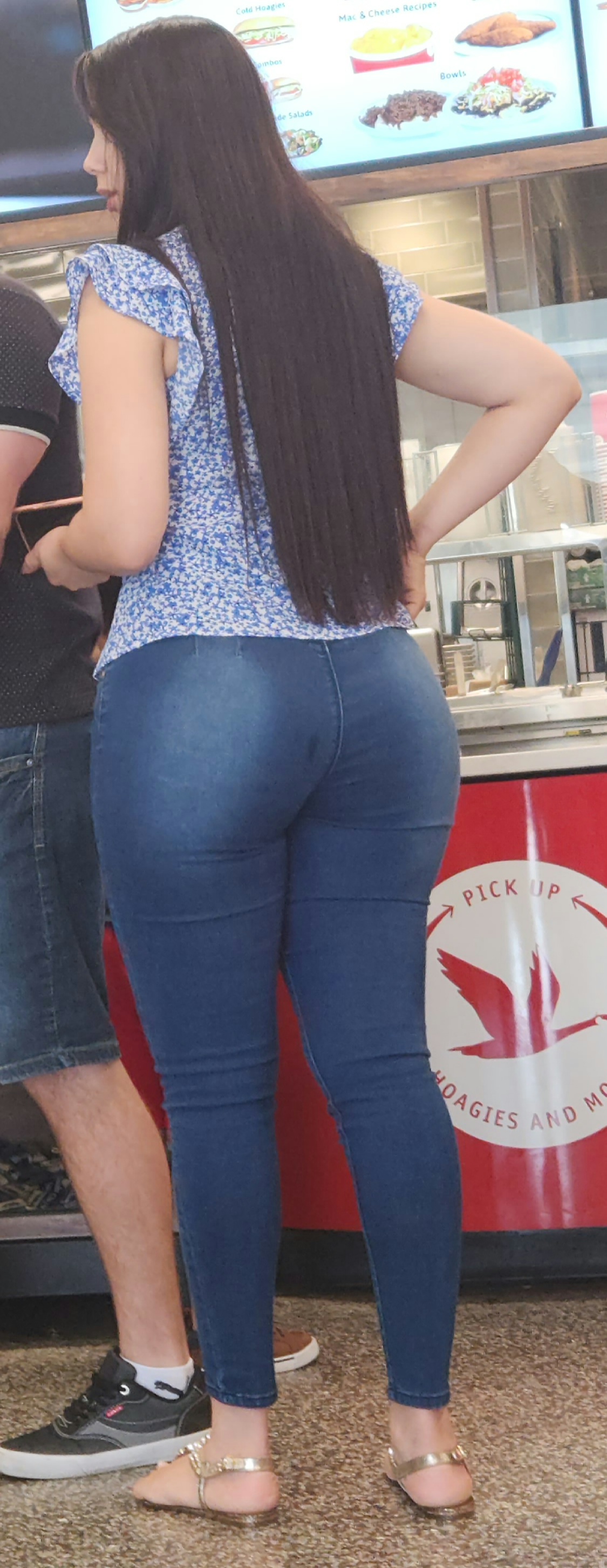 Candid wide hips
