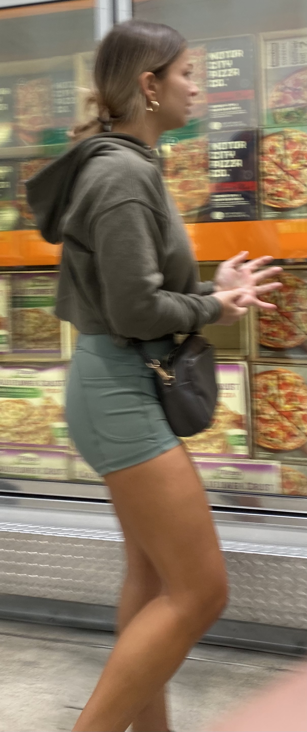 Fit Tan Teen Ass About To Burst Out Of Spandex Shorts Short Shorts