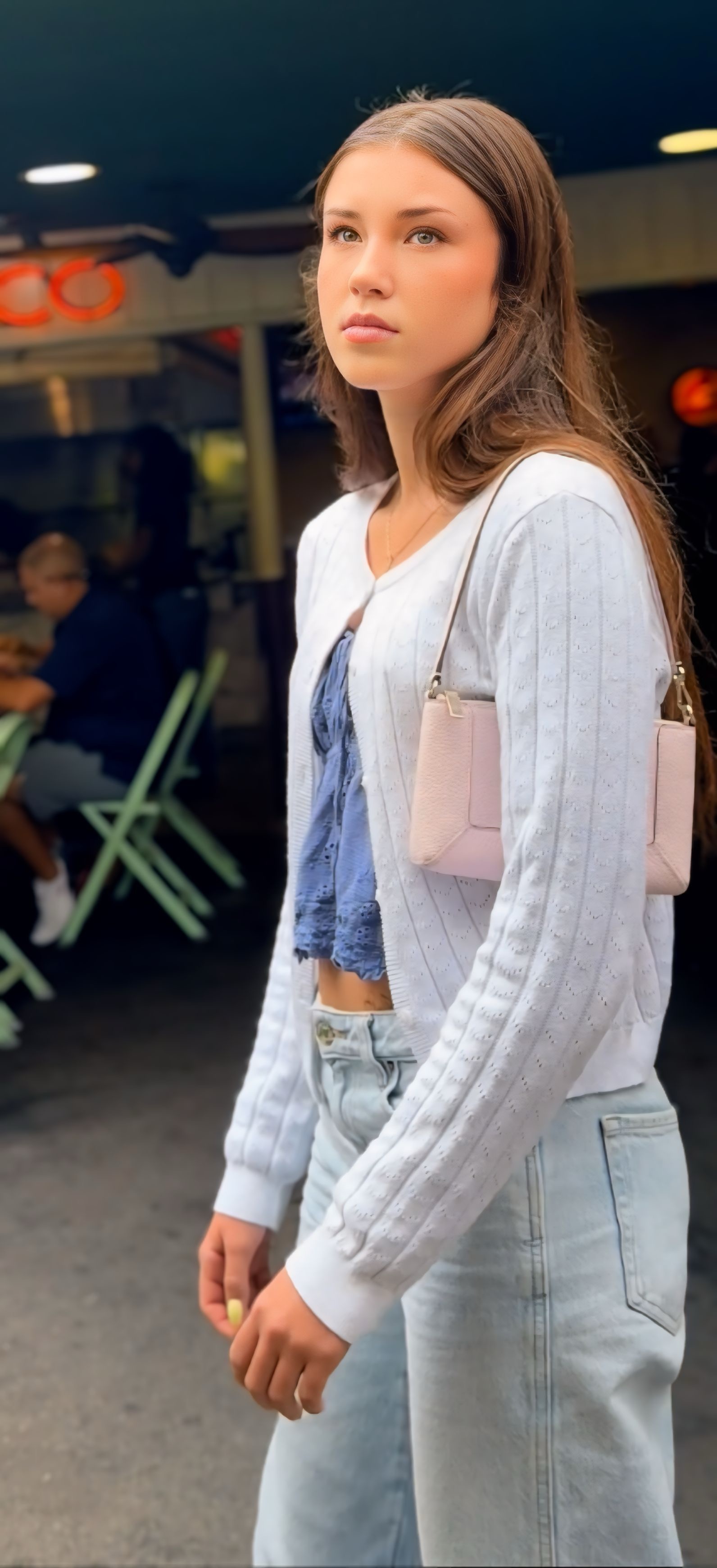 Beautiful face on this petite cutie at the farmers market (OC) Tight