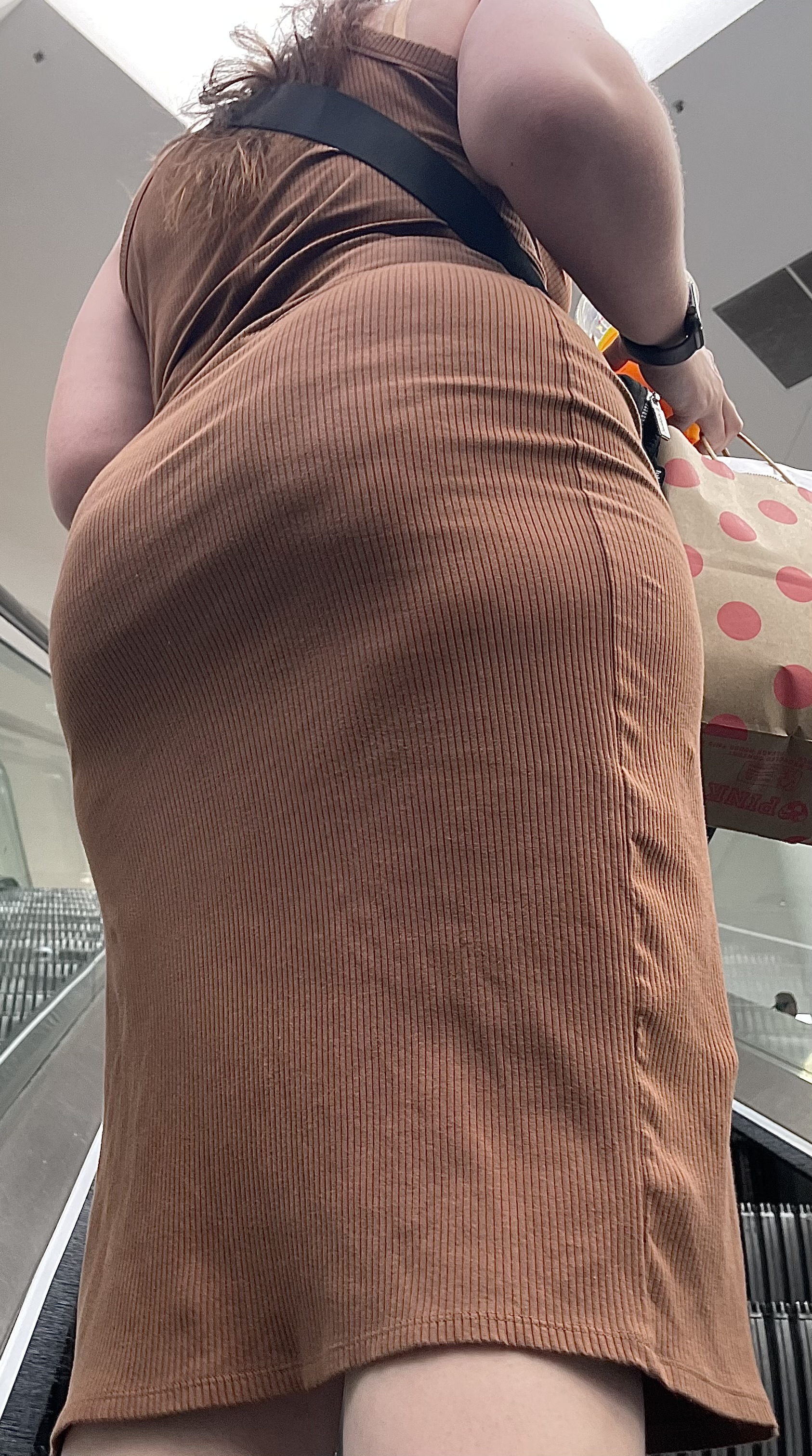 PHAT Booty Pawg in Tight Dress on Escalator - ass - Forum