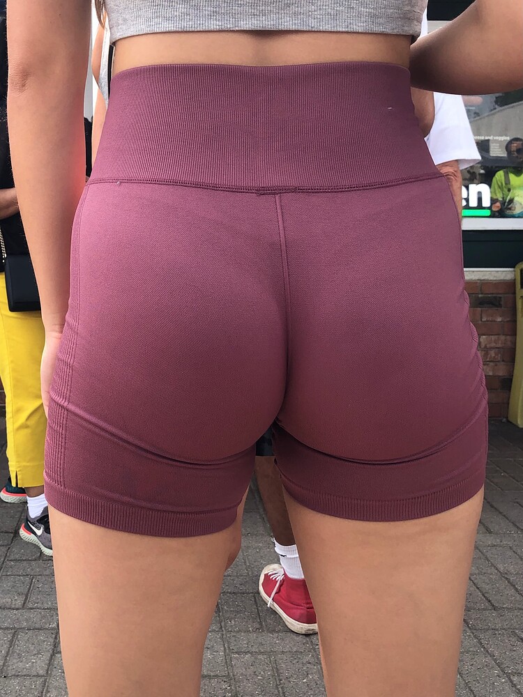 OMG, imo perfect shots gym shorts, vtl and her shape 🤤 (not oc