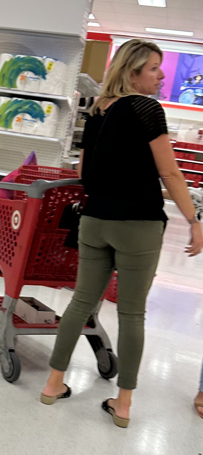 Two sexy target milfs with great asses and one with VTL Spandex